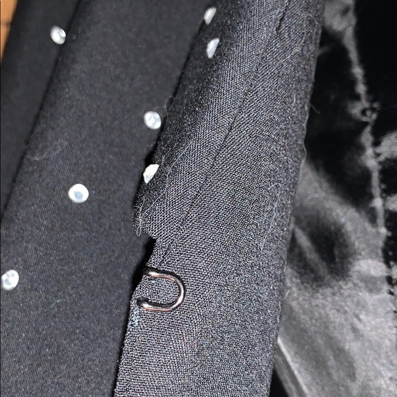 ✓ H&M EUC Bolero crop rhinestone jacket 4 black - Picture 13 of 16